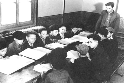 Der Cheder, die religiöse Elementarschule für Jungen.
